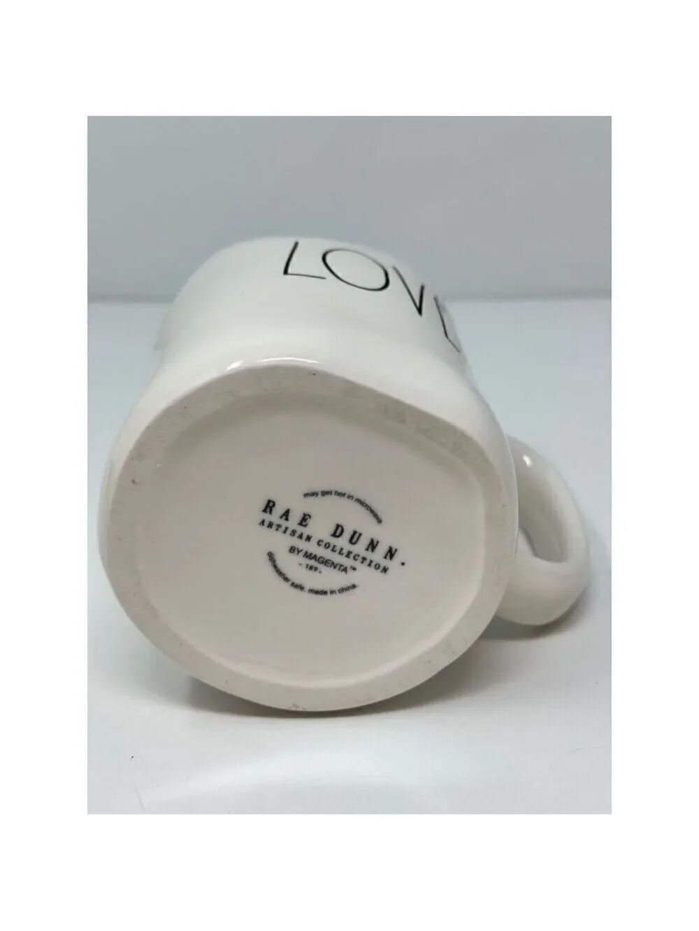 Rae Dunn LOVE Mug Cup Large Kitchen Ceramic New Valentine Gift Red White Gift